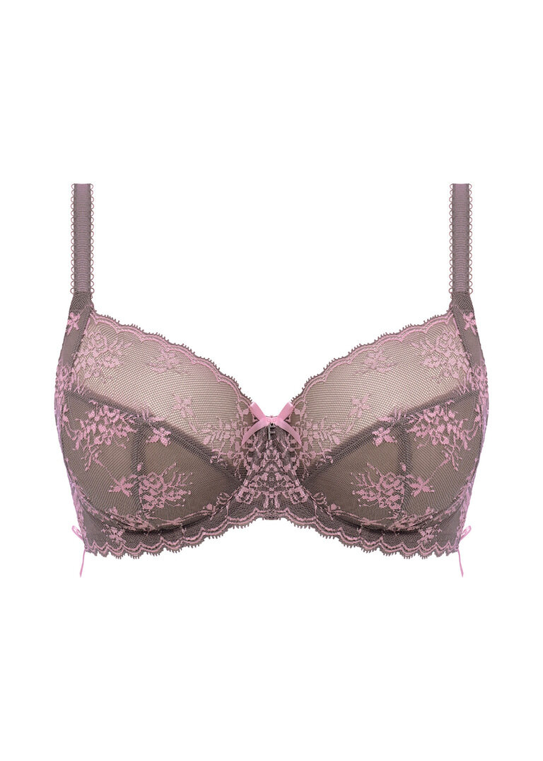 Biustonosz Freya OFFBEAT DECADENCE AA402501GIN Uw Side Support Bra Grey / Pink