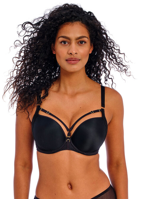 Biustonosz Freya TEMPTRESS AA400131BLK Uw Moulded Plunge T-shirt Bra Black