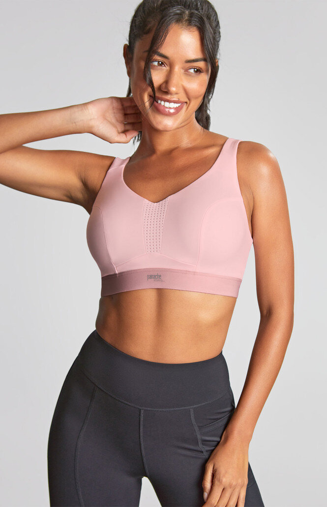 Biustonosz Panache Sport ULTRA PERFORM 5022 - CEGIEŁKA na rzecz "Dotykam=Wygrywam" i fundacji Wsparcie na Starcie - Non Padded Sports Wired Bra Pink