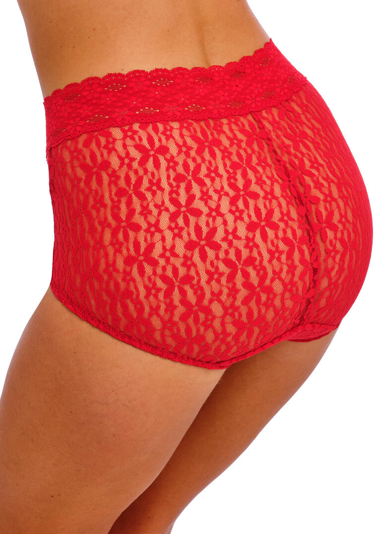 Figi Wacoal HALO LACE WA870405623 Full Brief Equestrian Red