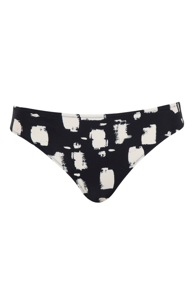 Figi kąpielowe Panache Swim BLACK SAND SW1726 Classic Bikini Bottoms Black Sand Print