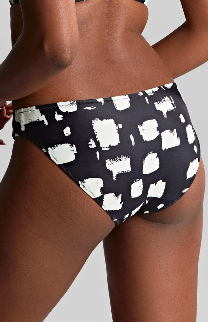 Figi kąpielowe Panache Swim BLACK SAND SW1726 Classic Bikini Bottoms Black Sand Print