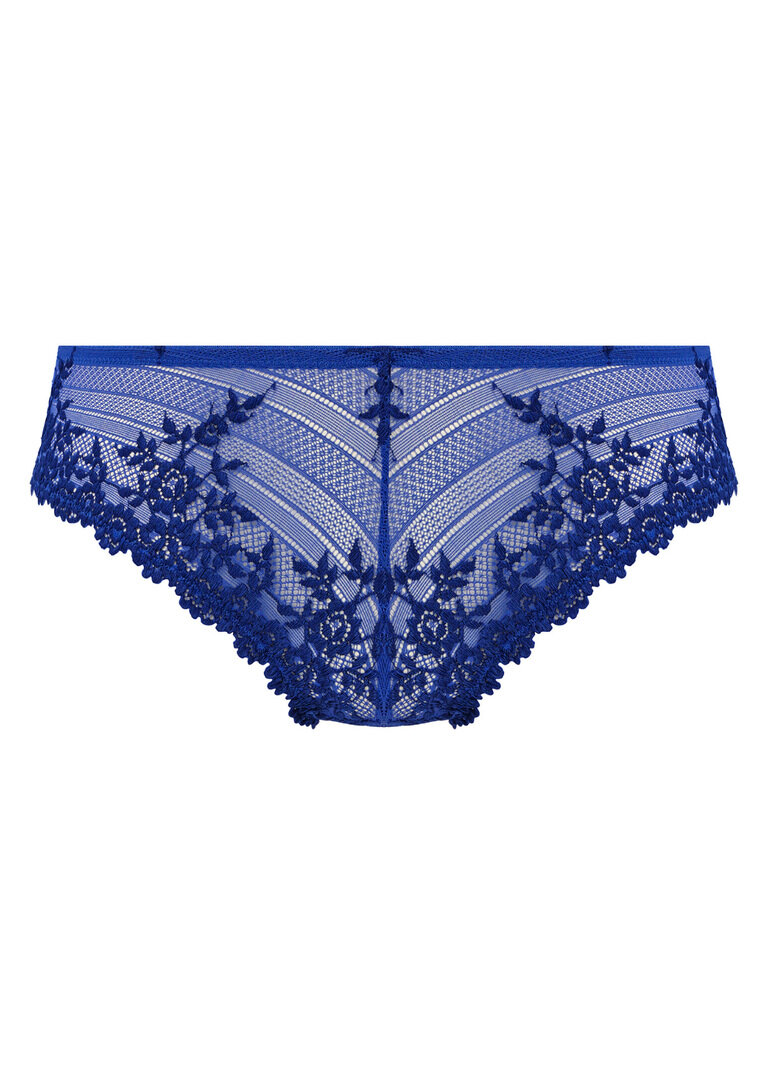 Figi tanga Wacoal EMBRACE LACE WA848191475 Tanga Beaucoup Blue / Bellwether Blue