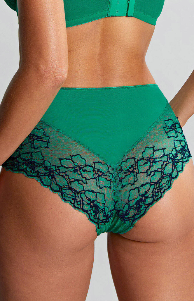 Głębokie figi Panache ENVY 7283C Deep Brief Emerald Leopard