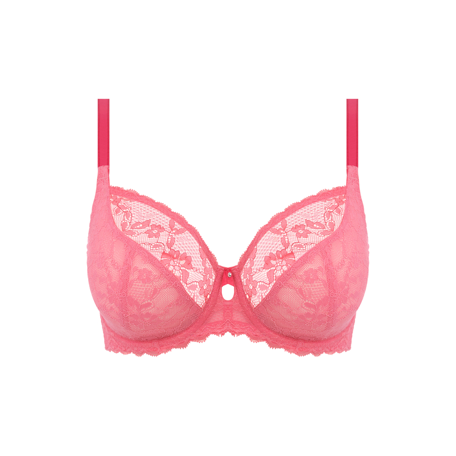 KOMPLET - Freya OFFBEAT Pink AA5452PIK + AA5455PIK Uw Plunge Bra (30F, 30G, 32F, 32FF, 32G, 36G)