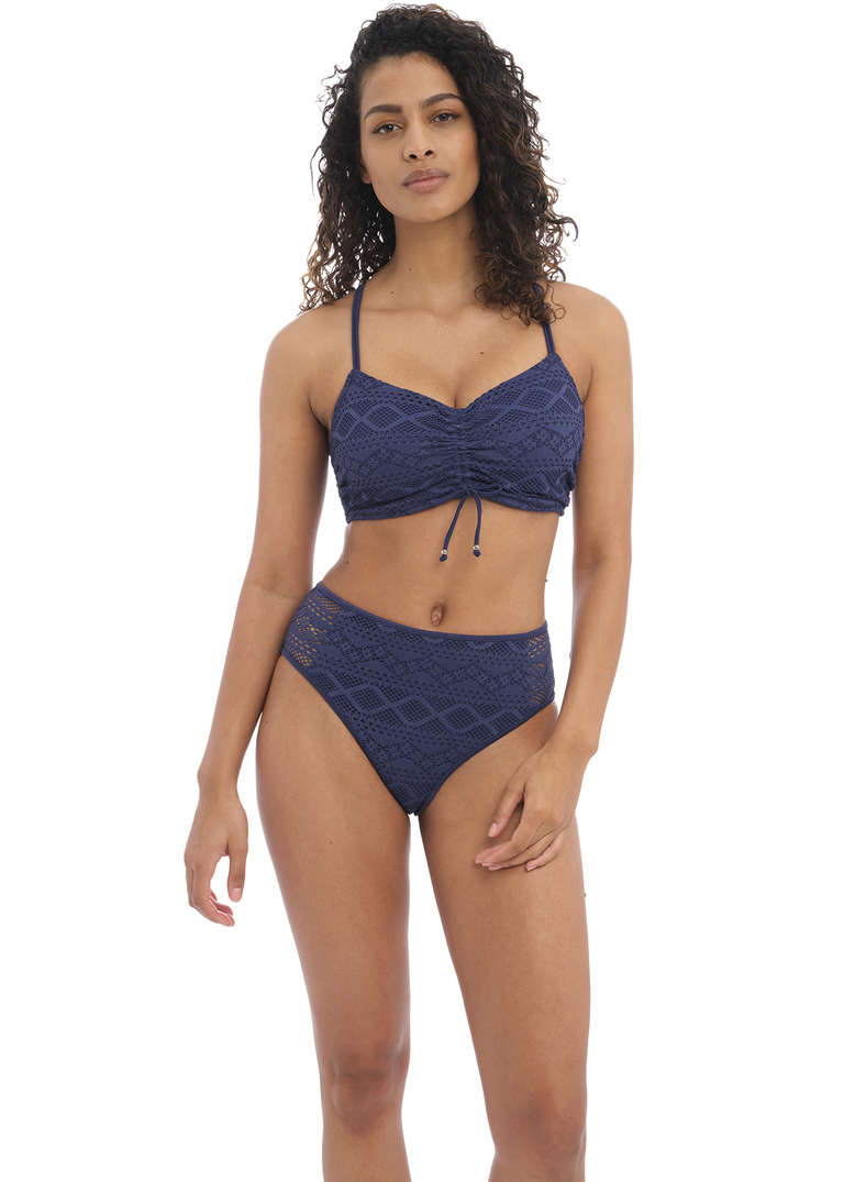 KOMPLET - Strój kąpielowy dwuczęściowy Freya Swim SUNDANCE Denim - wybierz rozmiar i fason (30G, 32G, 36E, 36F)