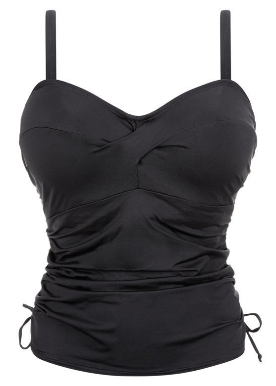 Koszulka kąpielowa Fantasie Swim VERSAILLES FS5751BLK Uw Twist Front Tankini - Control Lining Black