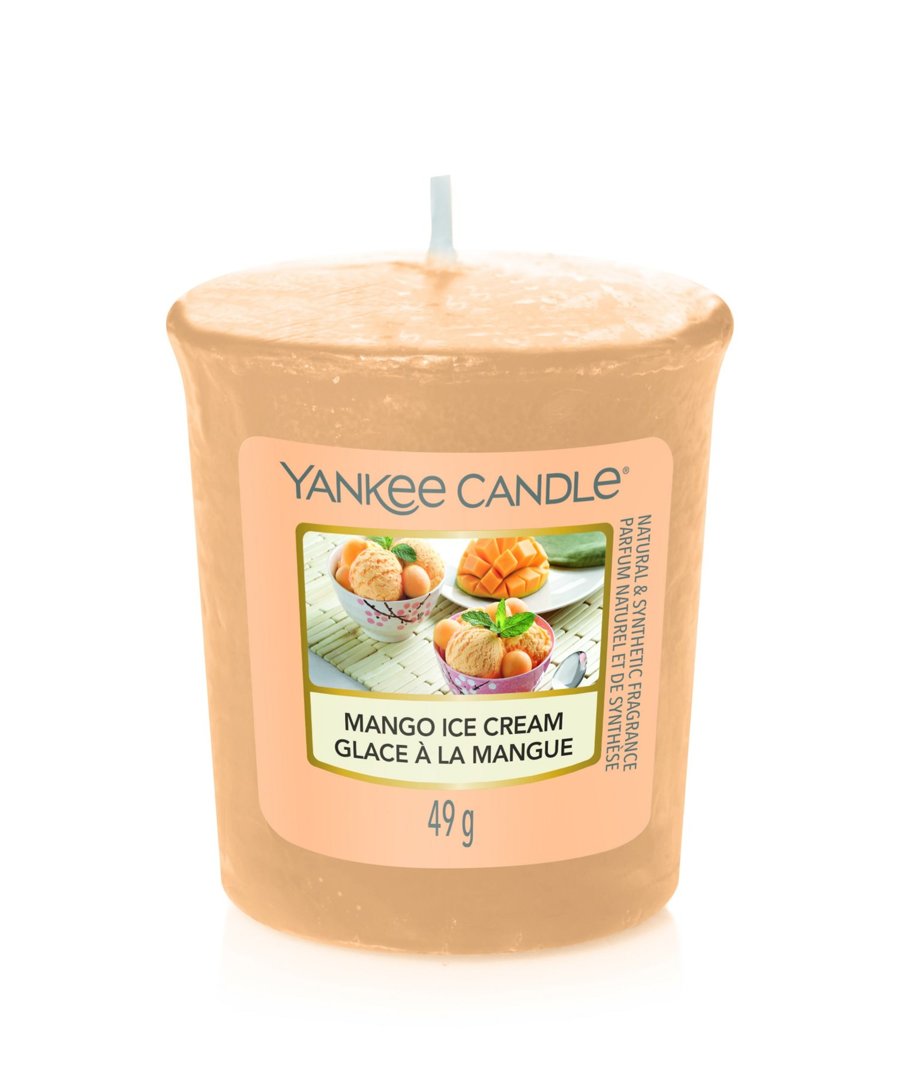 Mała świeczka zapachowa Votive Yankee Candle MANGO ICE CREAM
