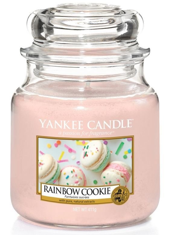 Średnia świeca zapachowa Yankee Candle RAINBOW COOKIE