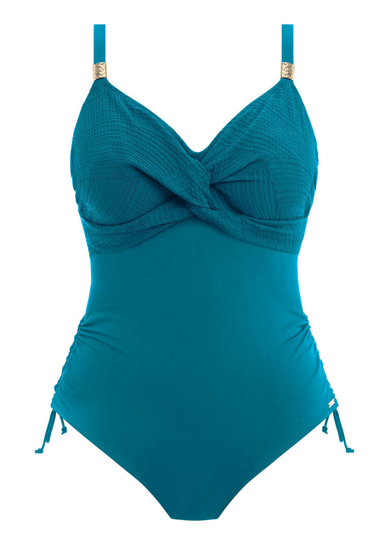 Strój kąpielowy Fantasie Swim OTTAWA FS6360PEO Uw Twist Front Swimsuit With Adjustable Leg Petrol