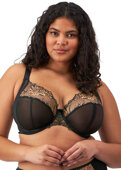 Biustonosz Elomi TEAGAN EL302602ALM Uw Plunge Bra Black / Almond