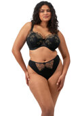 Biustonosz Elomi TEAGAN EL302615ALM Uw Padded Half Cup Bra Black / Almond