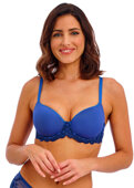 Biustonosz Wacoal EMBRACE LACE WA853191475 Uw Contour Bra Beaucoup Blue / Bellwether Blue