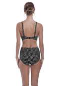 Biustonosz kąpielowy Fantasie Swim SANTA MONICA FS6722BLI Uw Plunge Bikini Top Black & White