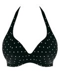 Biustonosz kąpielowy Freya JEWEL COVE AS7232BLK Uw Halter Bikini Top Black