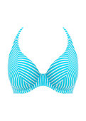 Biustonosz kąpielowy Freya JEWEL COVE AS7232TUR Uw Halter Bikini Top Stripe Turquoise