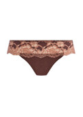 Figi tanga Wacoal FLORILEGE WE600770CBW Tanga Chocolate/burlwood