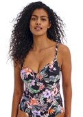 Koszulka kąpielowa Freya Swim KAMALA BAY AS205356MIH Uw Plunge Tankini Top Midnight