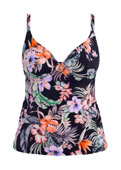 Koszulka kąpielowa Freya Swim KAMALA BAY AS205356MIH Uw Plunge Tankini Top Midnight