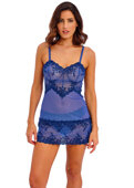 Koszulka nocna Wacoal EMBRACE LACE WA814191475 Chemise Beaucoup Blue / Bellwether Blue