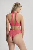 Majtki brazylijskie z wysokim stanem Cleo by Panache ADDISON 10615 Brazilian Paradise Pink